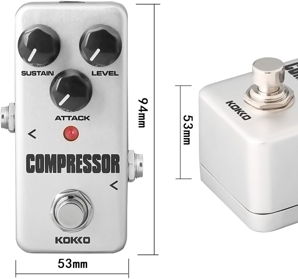 LED Indicator Mini Compressor Effects Pedal - Perfect for Home or Studio