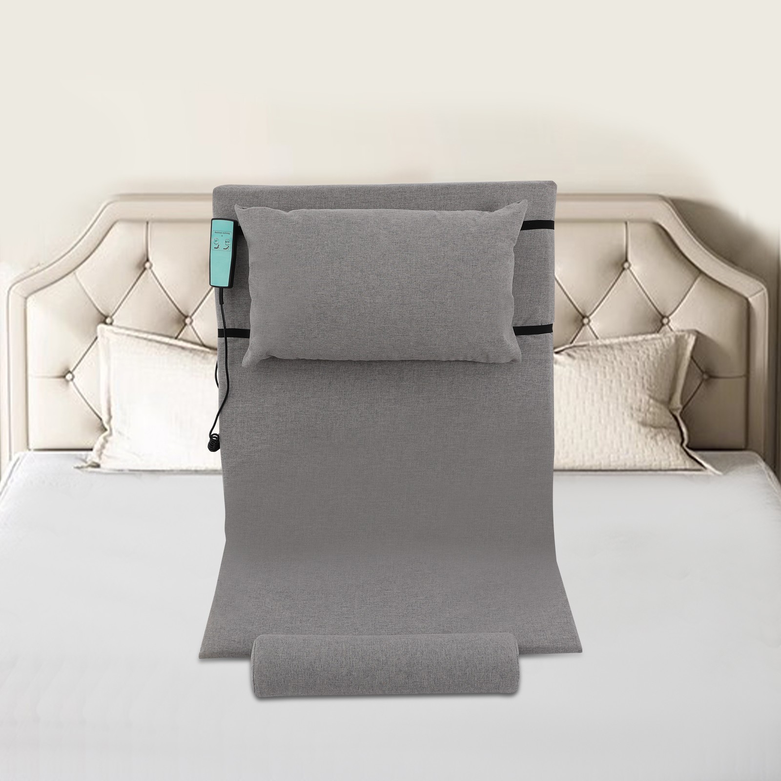Electric Assisted Wake-up Device Electric Lifting Mattress Bed Backrest Grey