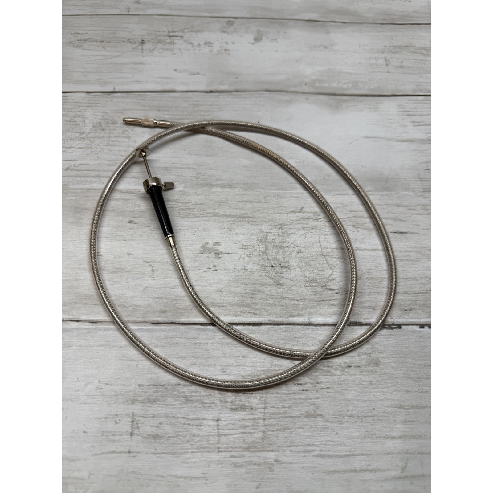 Vintage Camera Shutter Release Cable 36 Inch Braided Metal Japan Plunger Style