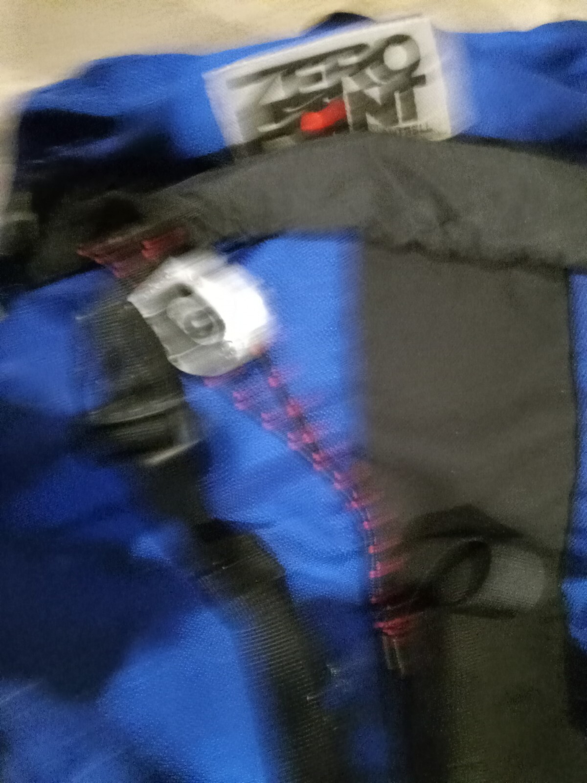 Zero Point Nylon Climbing Backpack Blue And Black