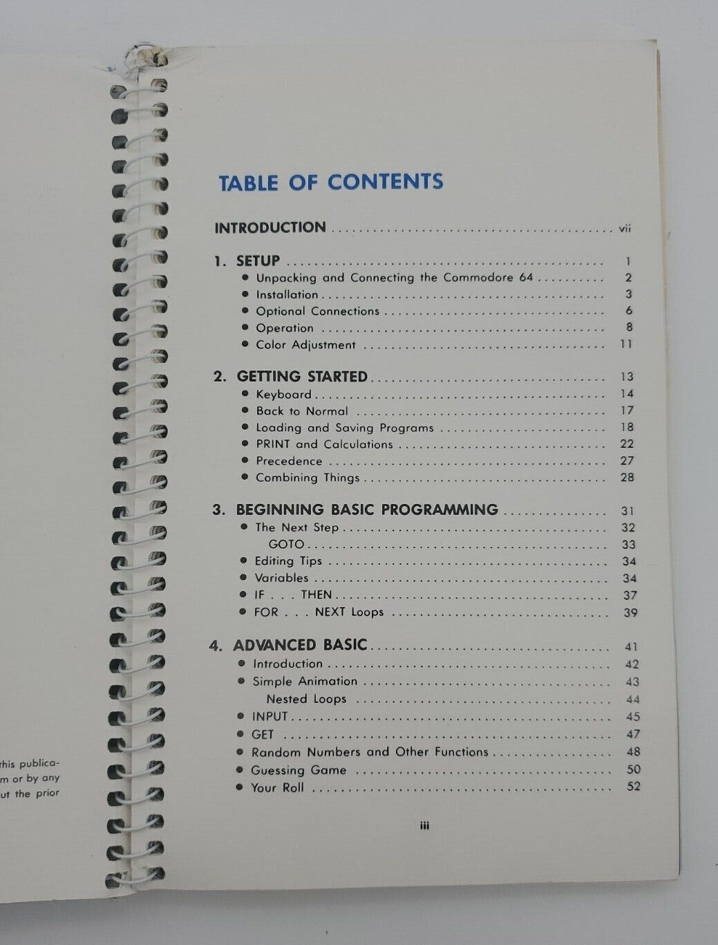Vintage 1983 Commodore 64 Computer User's Guide First Edition eighth Printing