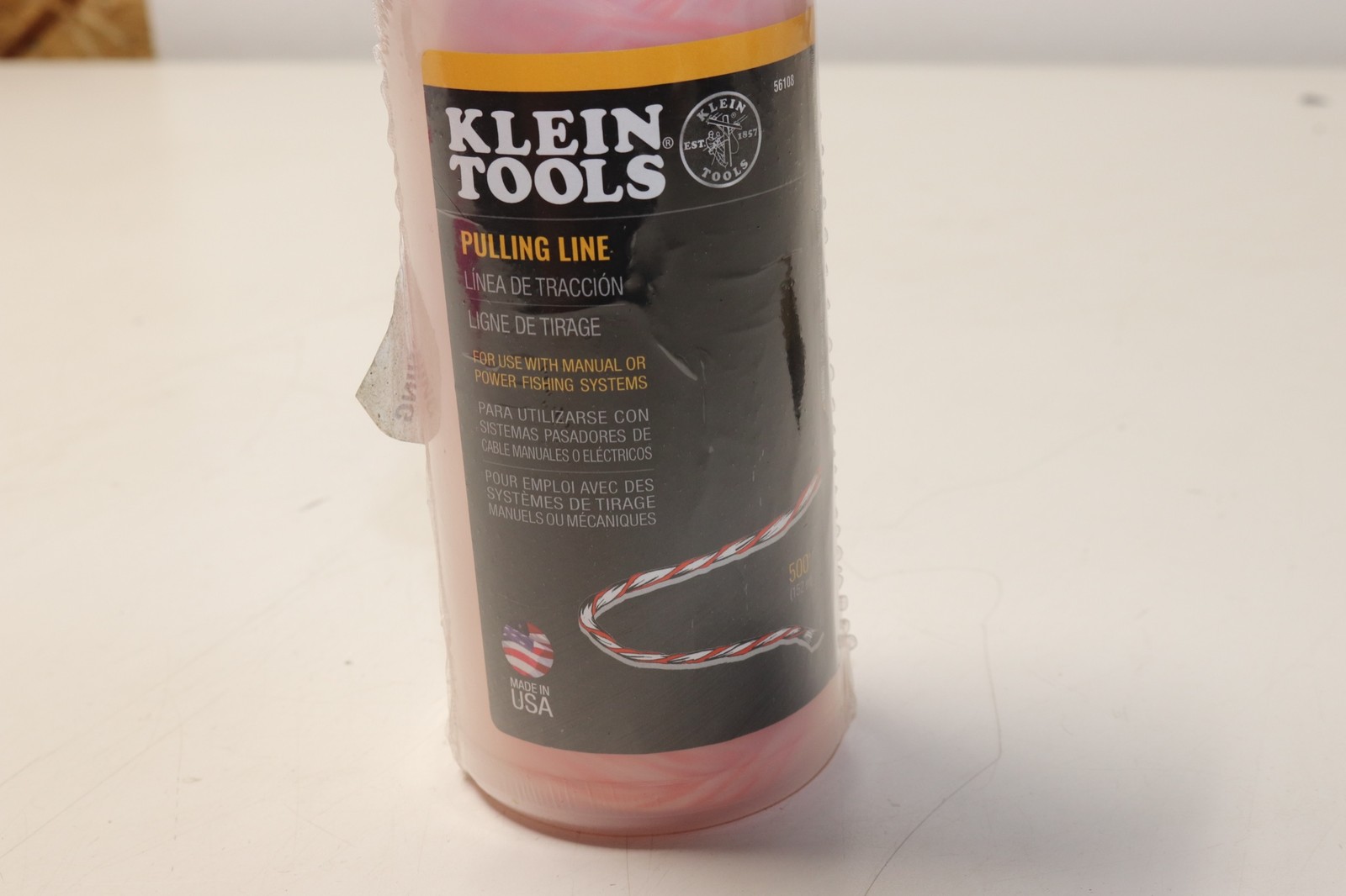 Klein Tools 56108 Pulling Line 500 Feet New Manual or Power Fishing Systems