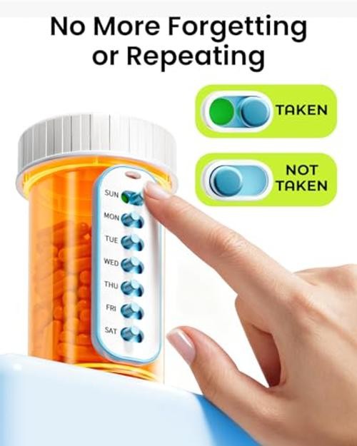 Pack Pill Reminder, Lanyad or Sticker Pill Tracker, Work with Most Small 2
