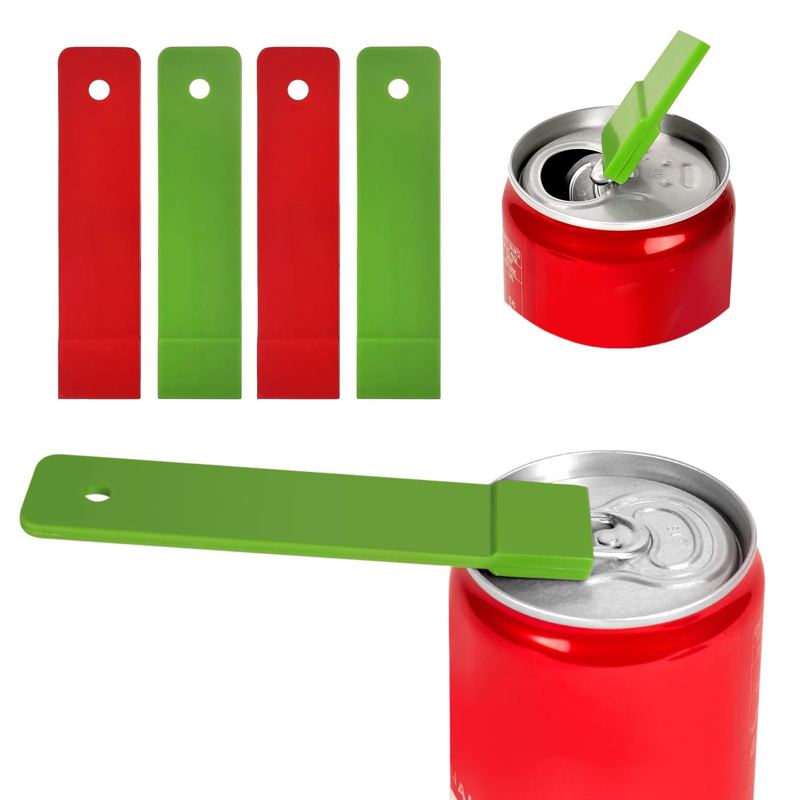 Pop Can Opener – 4 Pack Beer Can Opener, Soda Can Tab Opener, Party Essent