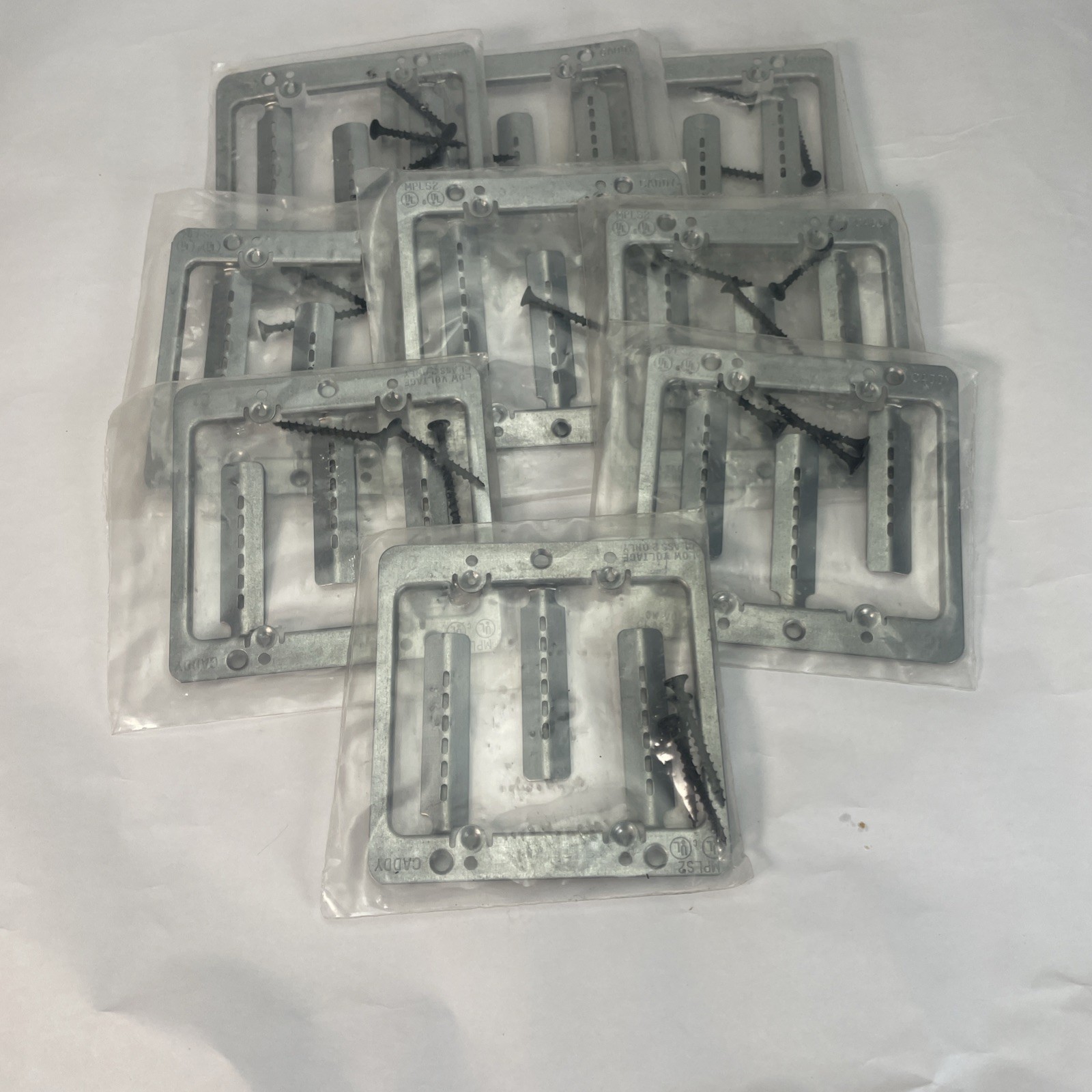 Erico Caddy MPLS2 Low Voltage Double Gang Screw On Bracket - Lot of 9 pieces