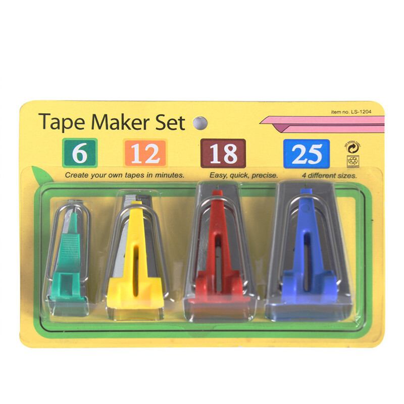 60pcs Fabric Bias Binding Tape Maker Kit Binder Foot For Sewing Quilting Sew Kit