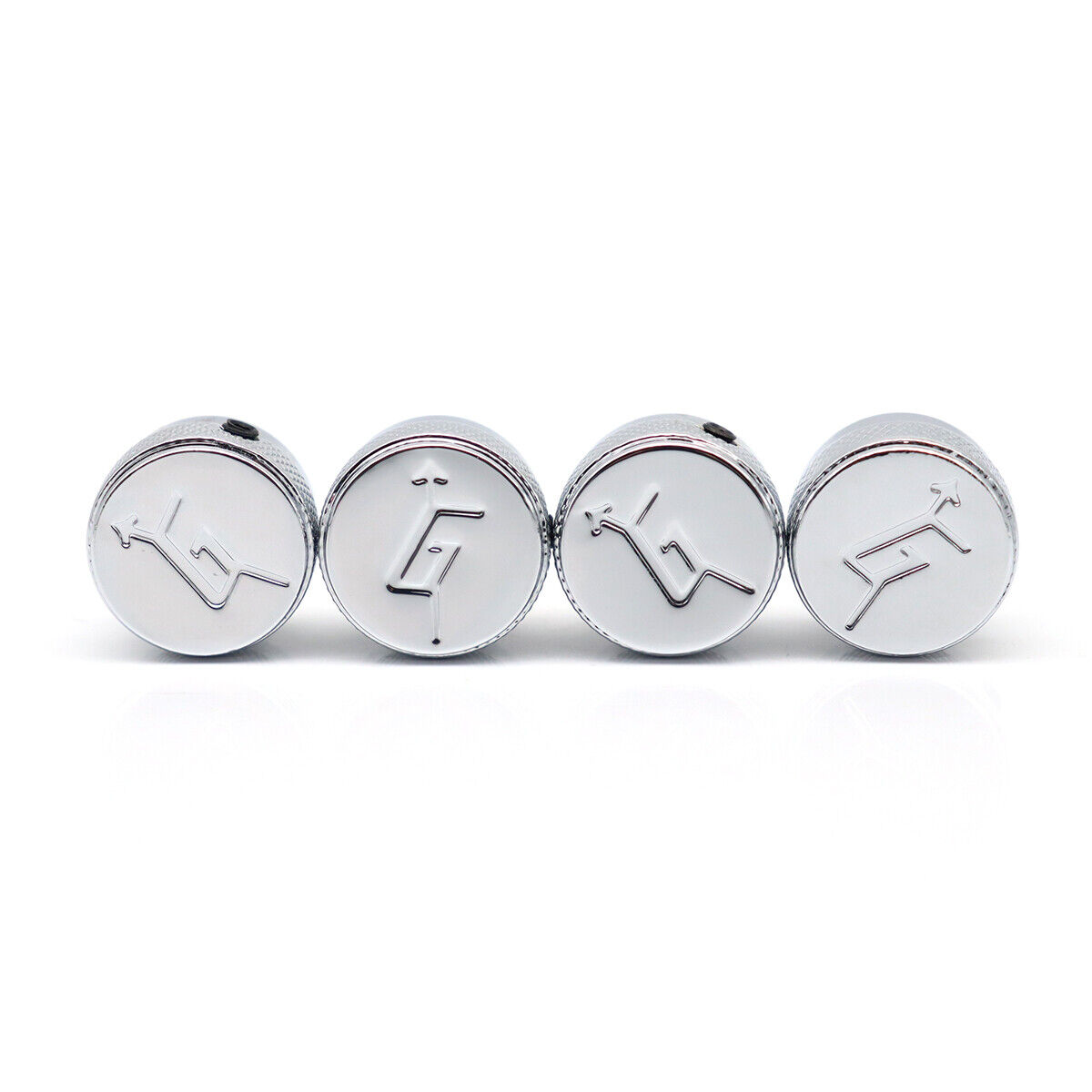 4x Gretsch With Arrow “G” Logo Knobs Metal Guitar Control Knob Volume Tone Knobs
