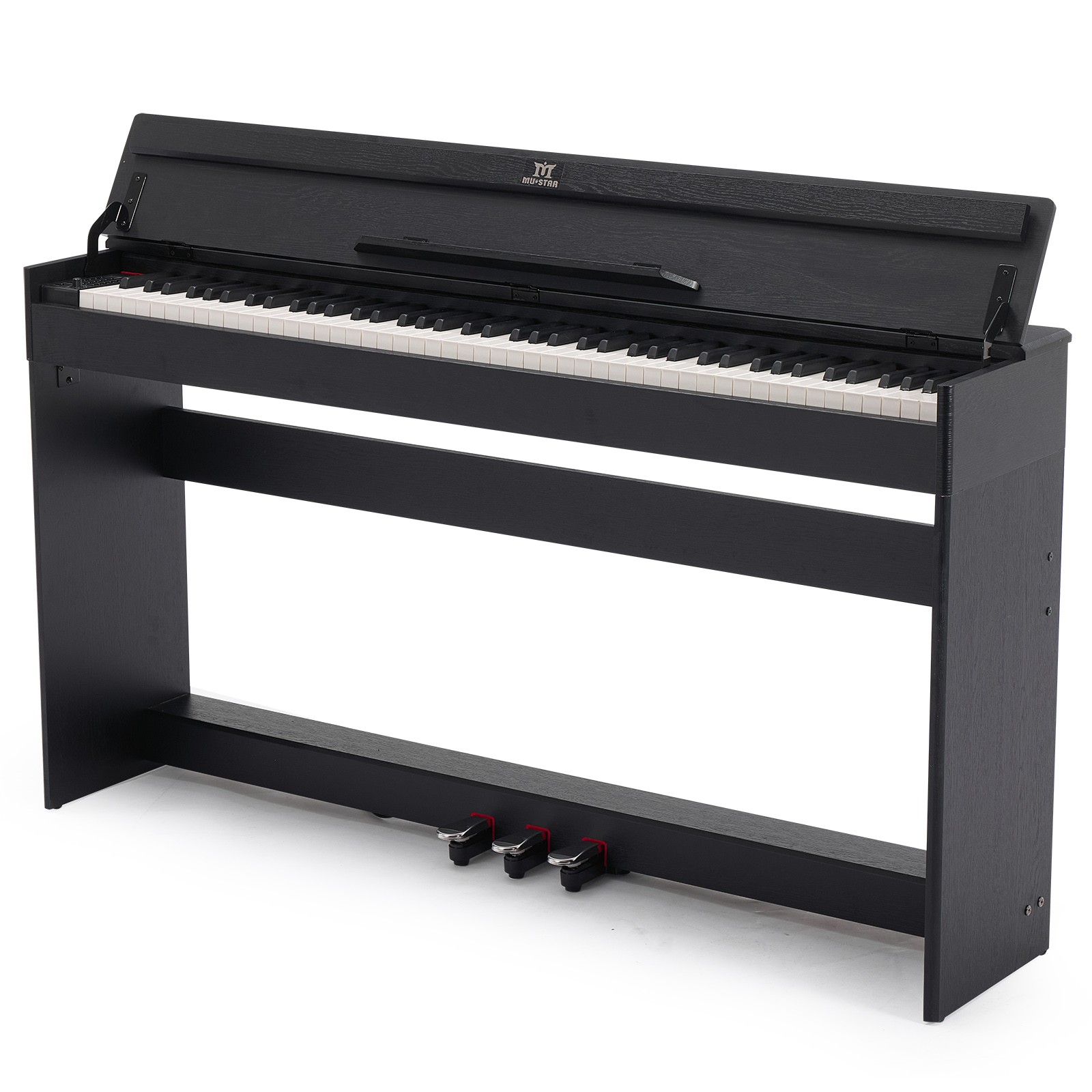 88 Keys Black Digital Piano Graded Hammer Action Keyboards for Beginner USB/MIDI