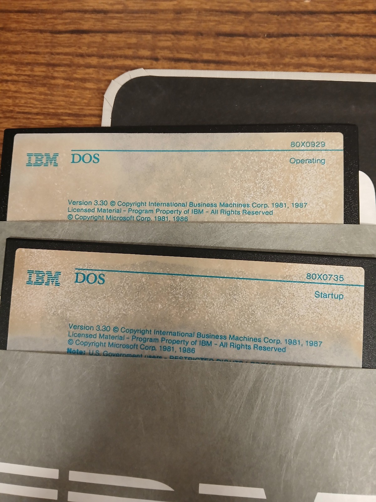 IBM DOS 3.30 Disk Operating System 1987 1st Edition 5.25/3.5" Software Disks CIB