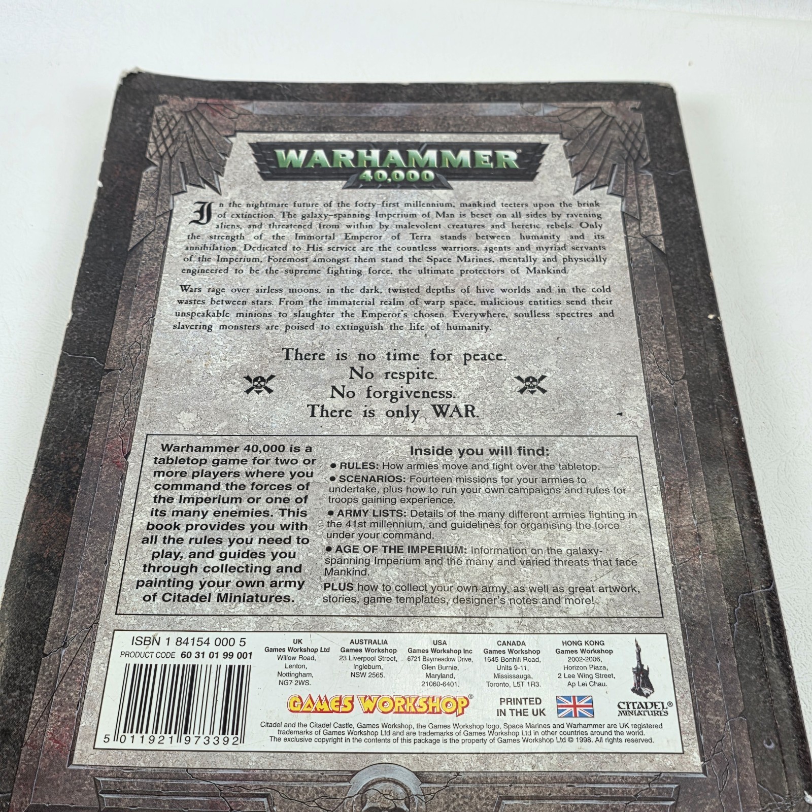 Warhammer 40k Rulebook Hardback Games Workshop *Please Read*