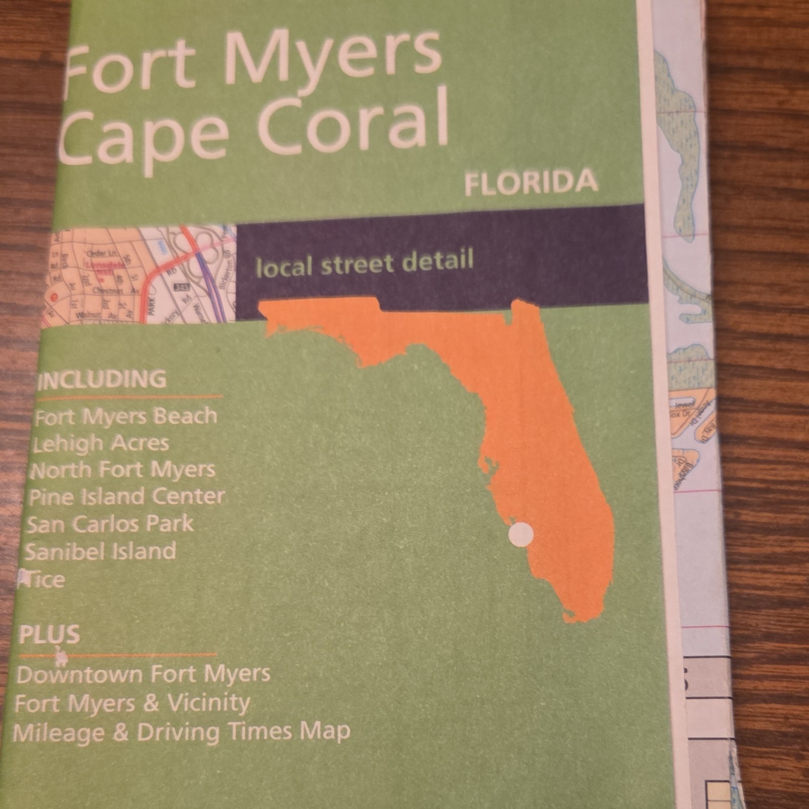 Rand McNally Fort Myers Cape Coral Florida Local Street Detail Map