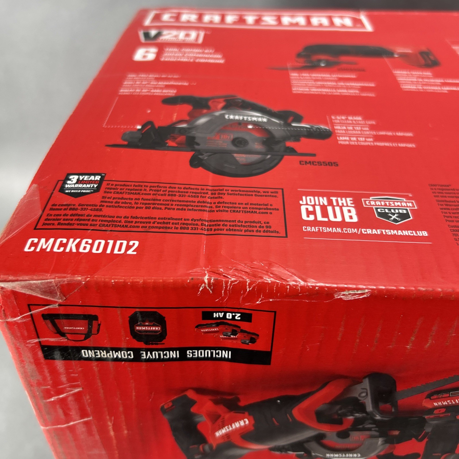 Craftsman CMCK601D2 20V Tool Combo Kit NEW