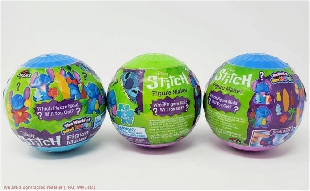 3 PACK!!! Disney Stitch World of Mini Mania Ball