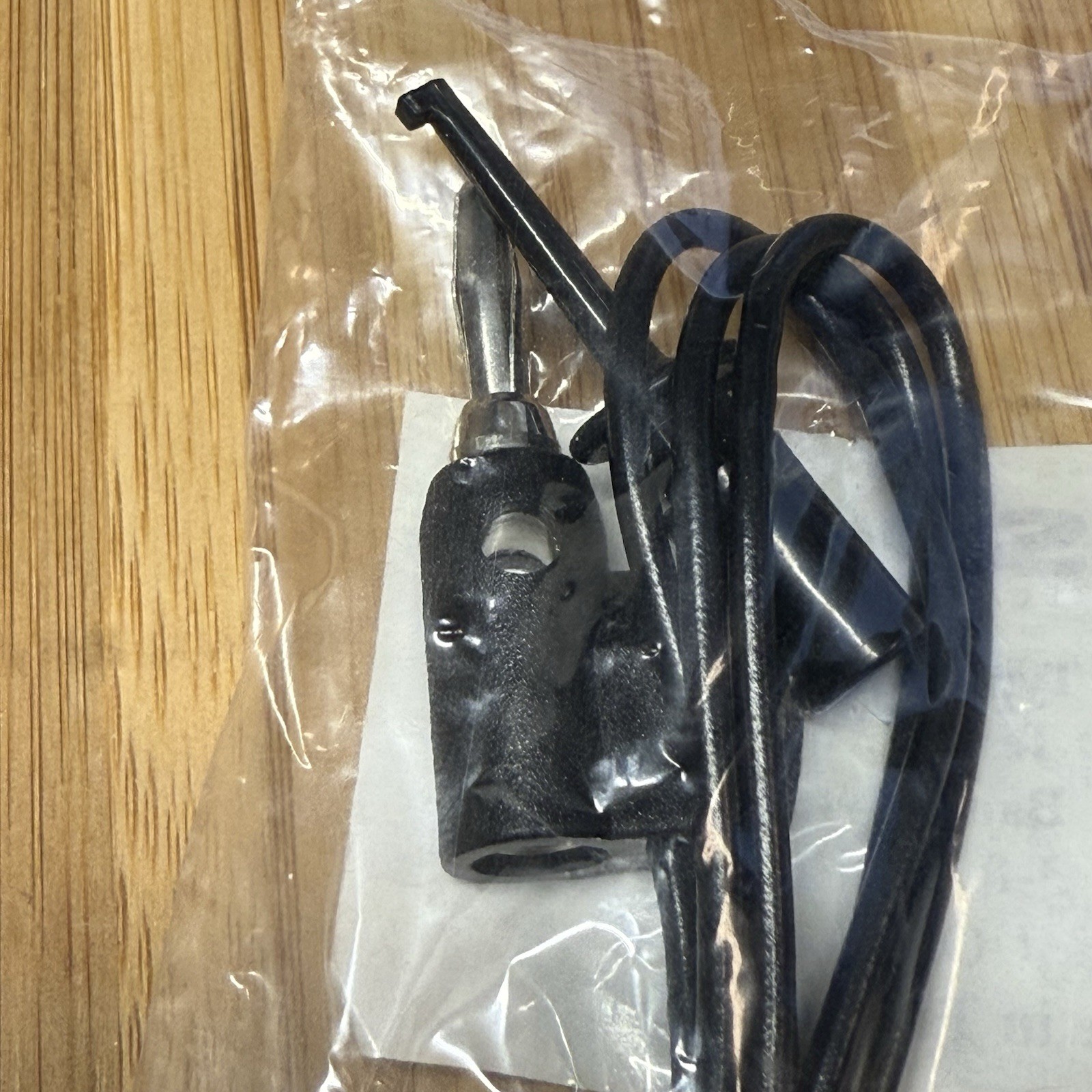 SPC Technology Black Test Clip to Stackable Banana Plug Patch Cord – 3 Foot