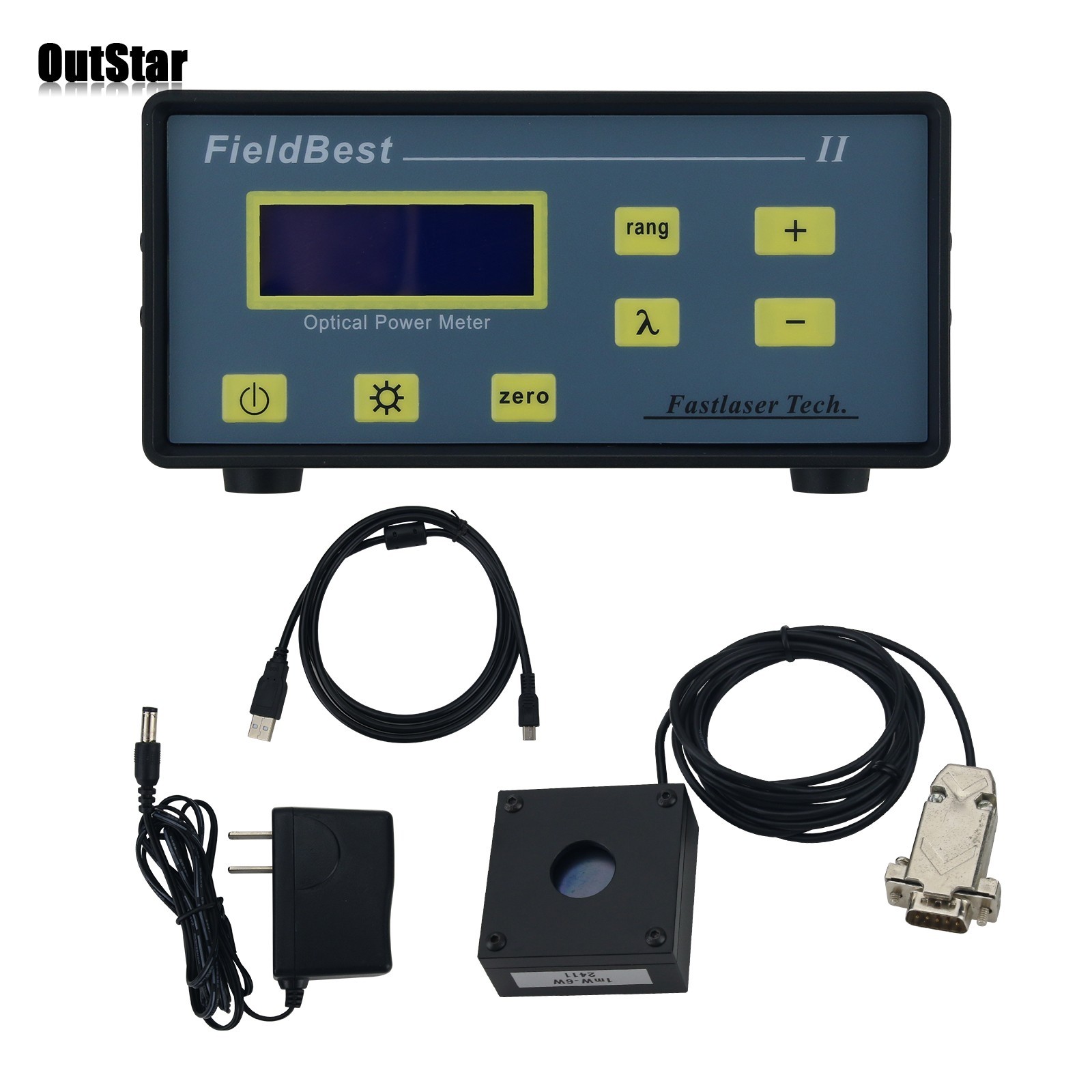 FieldBest 1mW-6W Optical Power Meter Laser Power Meter High Damage Threshold