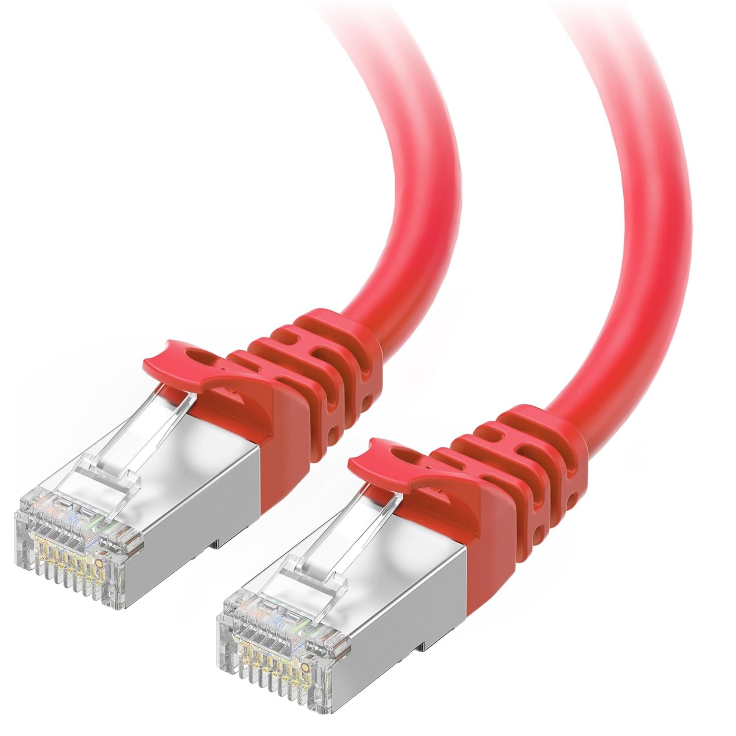 10Gbps Snagless Short Shielded Cat 6A Ethernet Cable - 1ft, Cat 6A