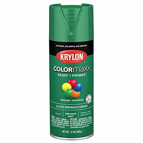 Krylon COLORmaxx Gloss Emerald Green Spray Paint and Primer (K05517007)