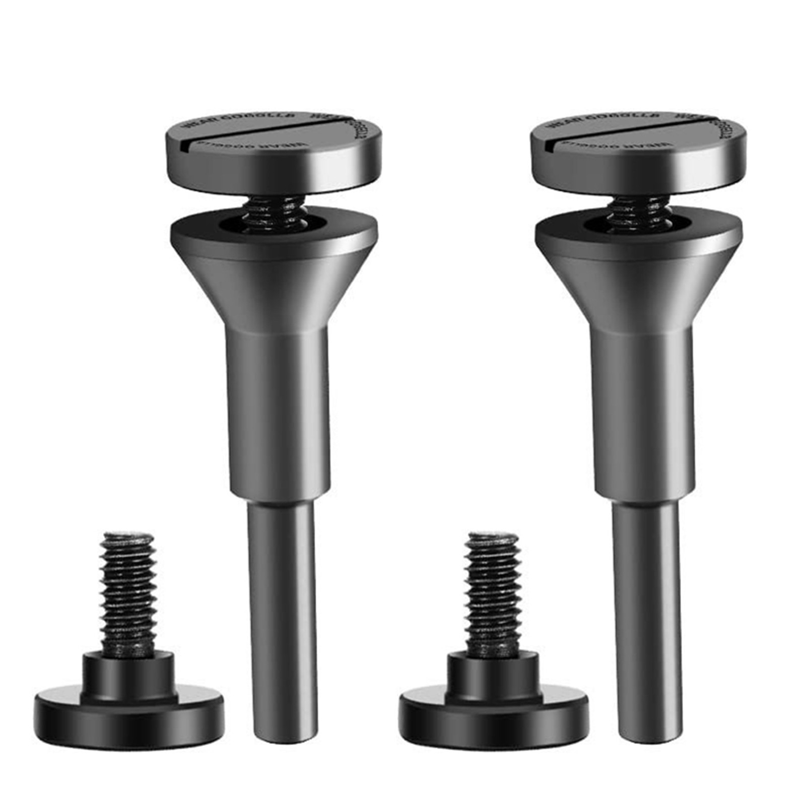 2 Sets Black Metal Cut Off Wheel Disc Mandrel Arbor 1/4" Shank Stem Die Grinder