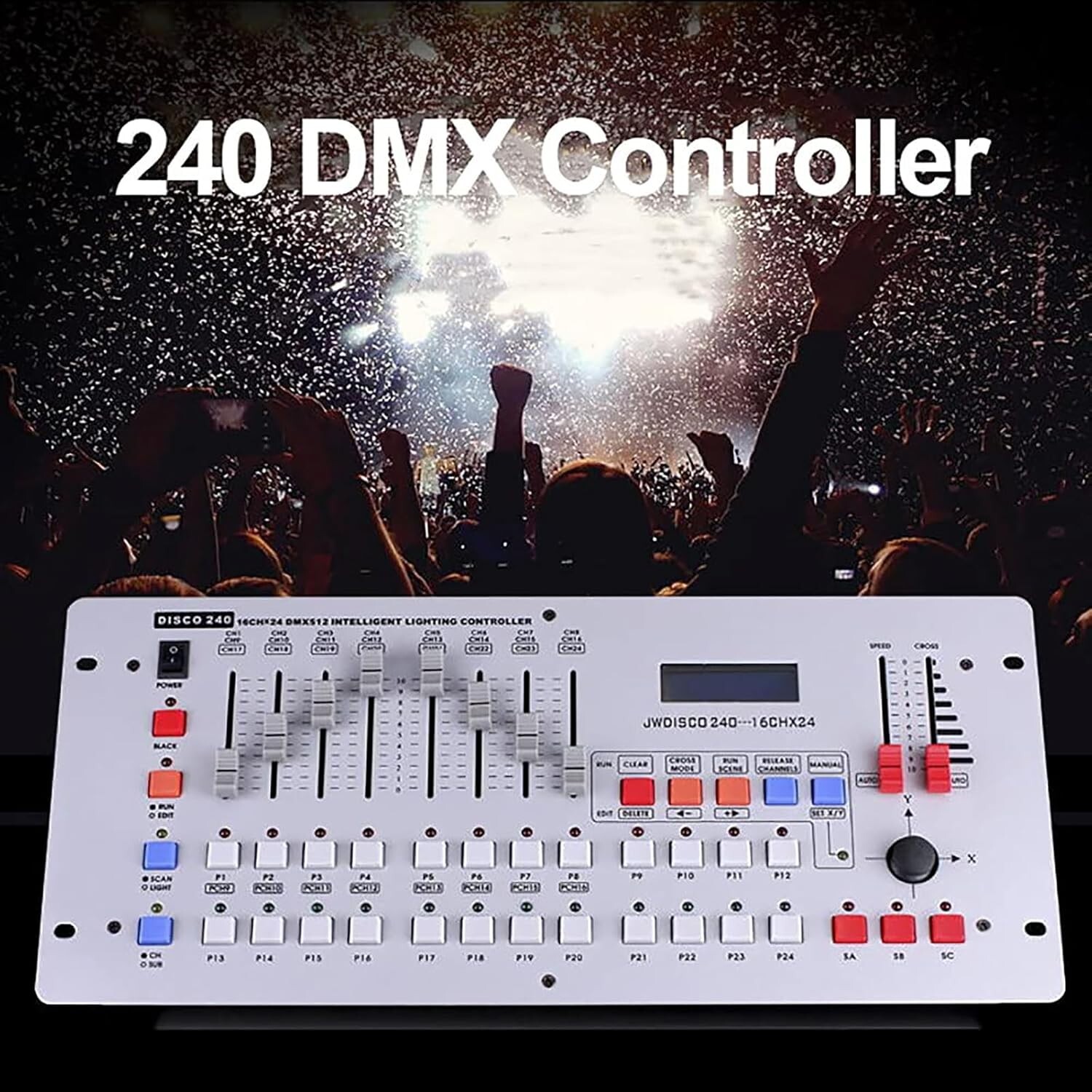 Disco 240 DMX512 Console Party Wedding Show Dimmer Stage Lighting DJ Controller
