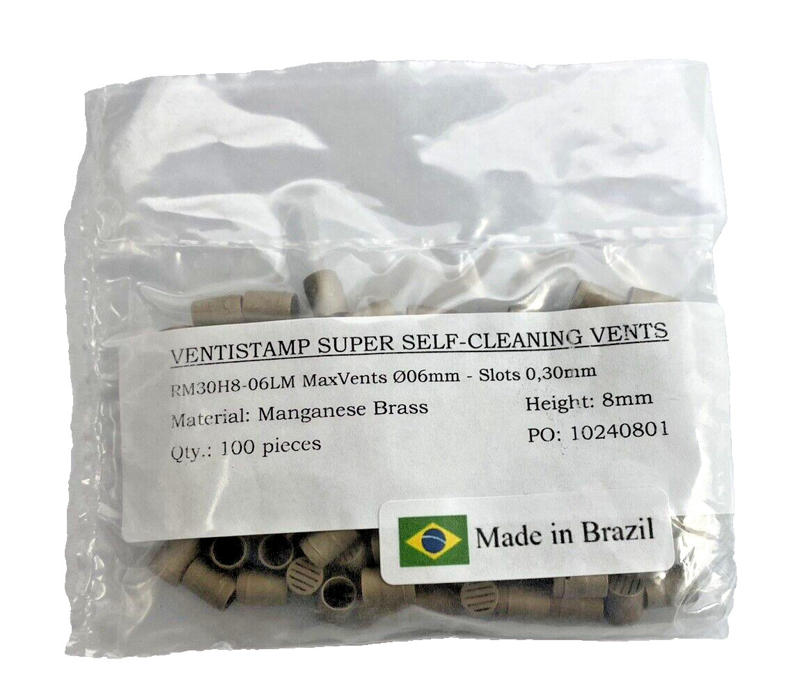 Pack Of 100, RM30H8-06LM Ventistamp Super Self-Cleaning Vents, MV06mm-Slots 0,30