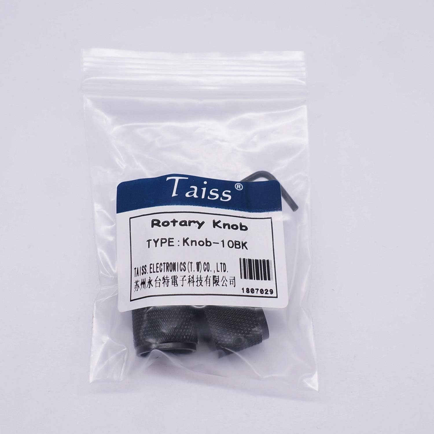 Taiss/3pcs Black Metal Dome Knobs Electric Guitar Volume Tone Control