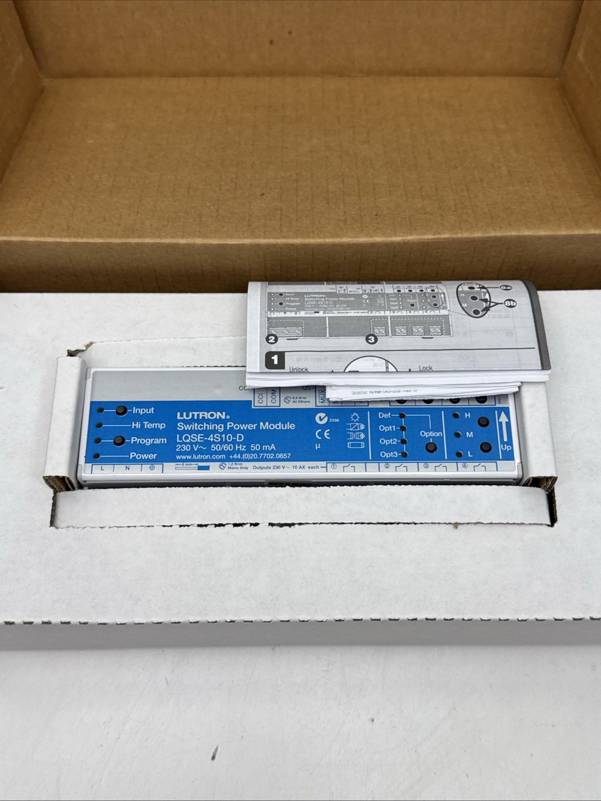 LUTRON LQSE-4S10-D SWITCHING POWER MODULE 4 OUTPUTS