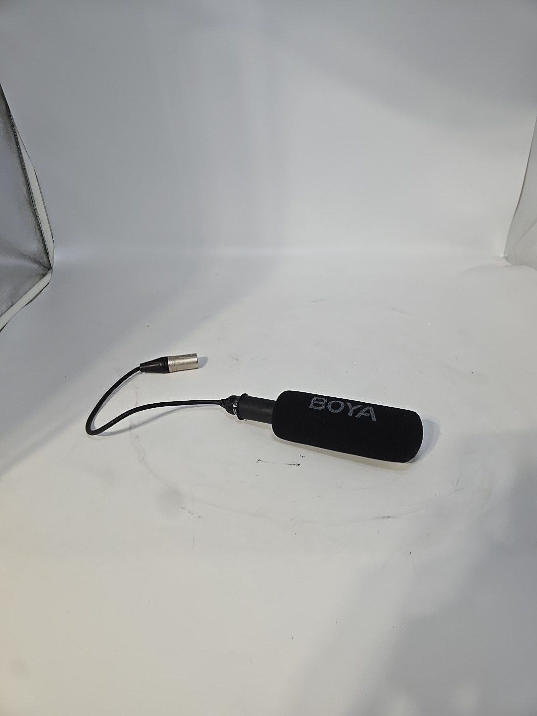 Sony ECM-NV1 Electret Condenser Microphone 3-Pin Male XLR w/Boya Wind-Muff