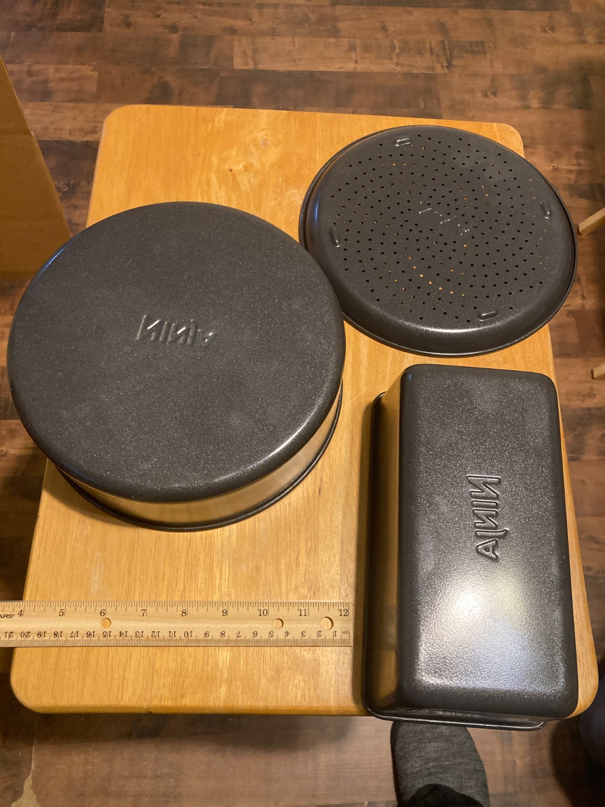 3 DIFFERENT PIECES OF Ninja COOKWARE NINJA BLACK IN FINE CONDITION 8 1/2"