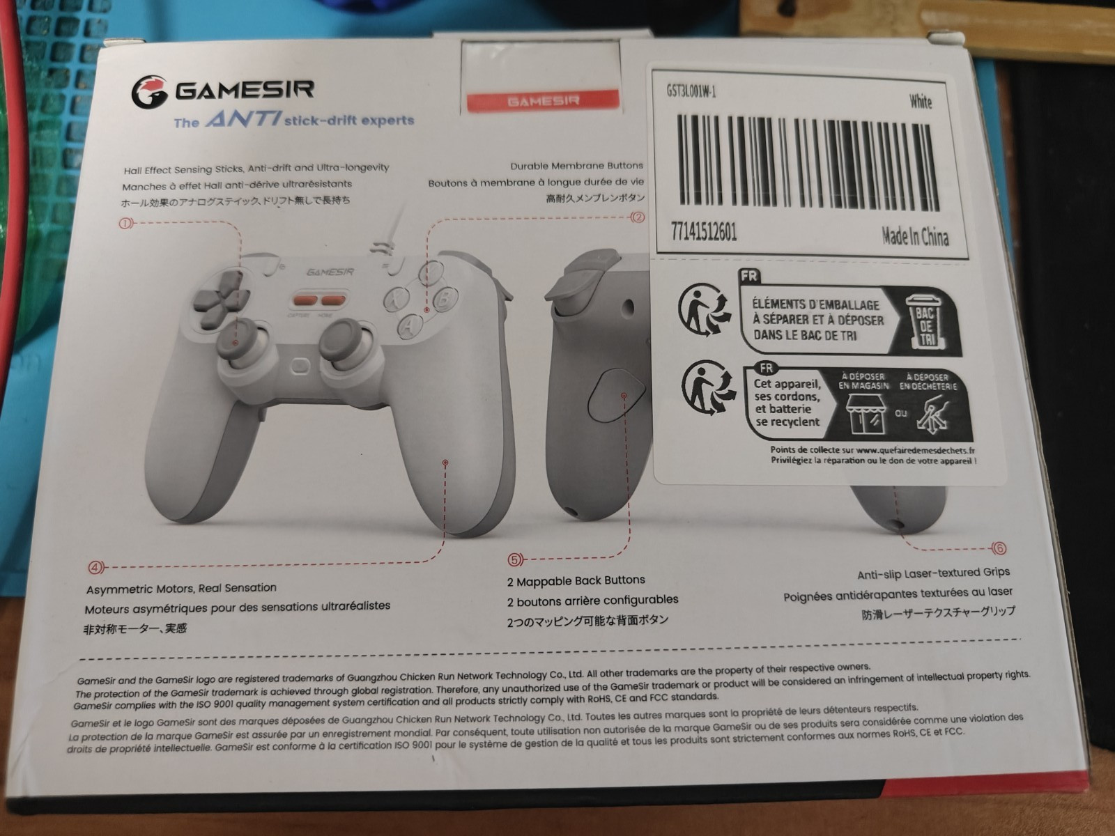 New GameSir Tegenaria Lite Wired Game Controller Serene White Switch PC Phone