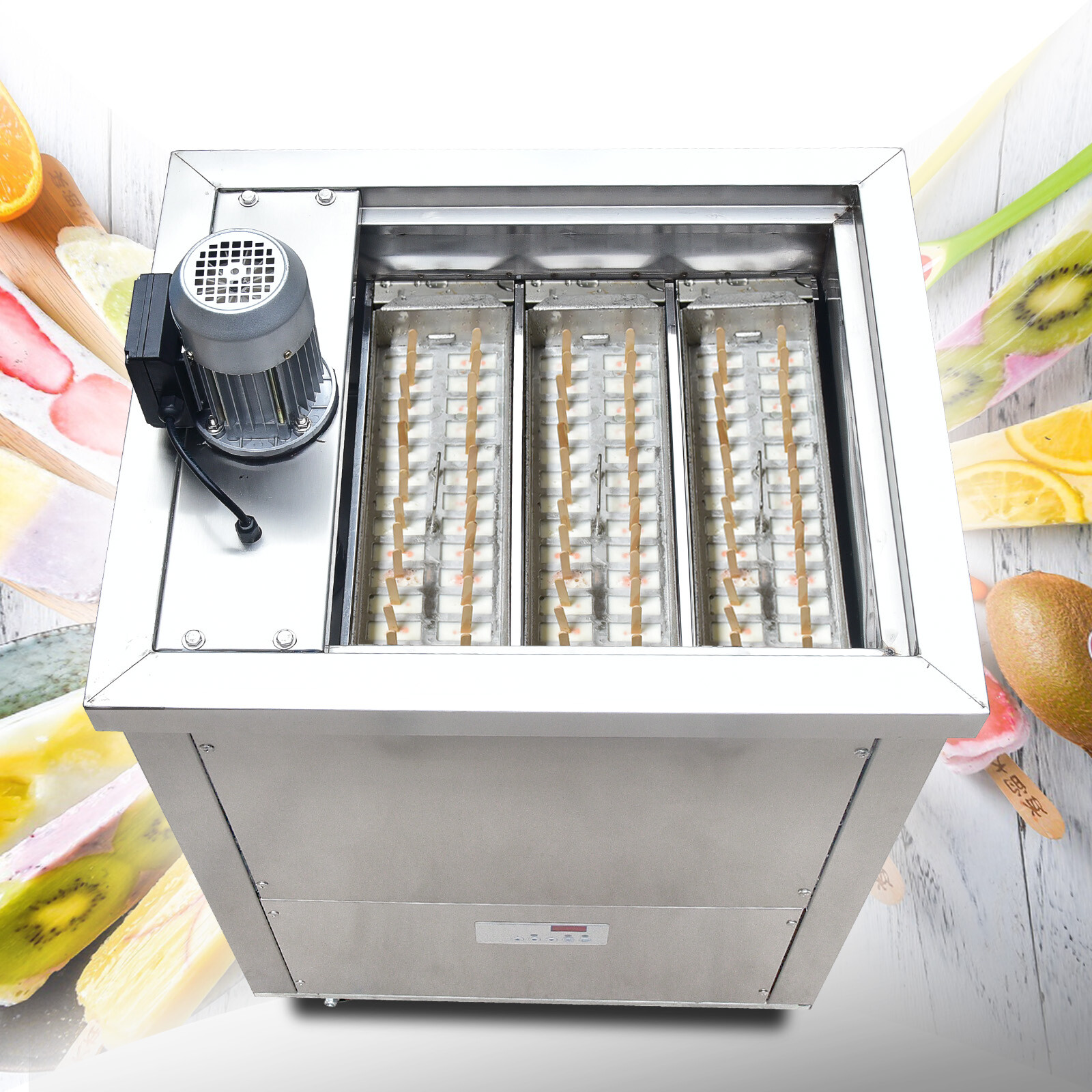 Slim designed 3 mold sets ice Popsicle Machine,ice Lolly Machine,ice Pop Machine