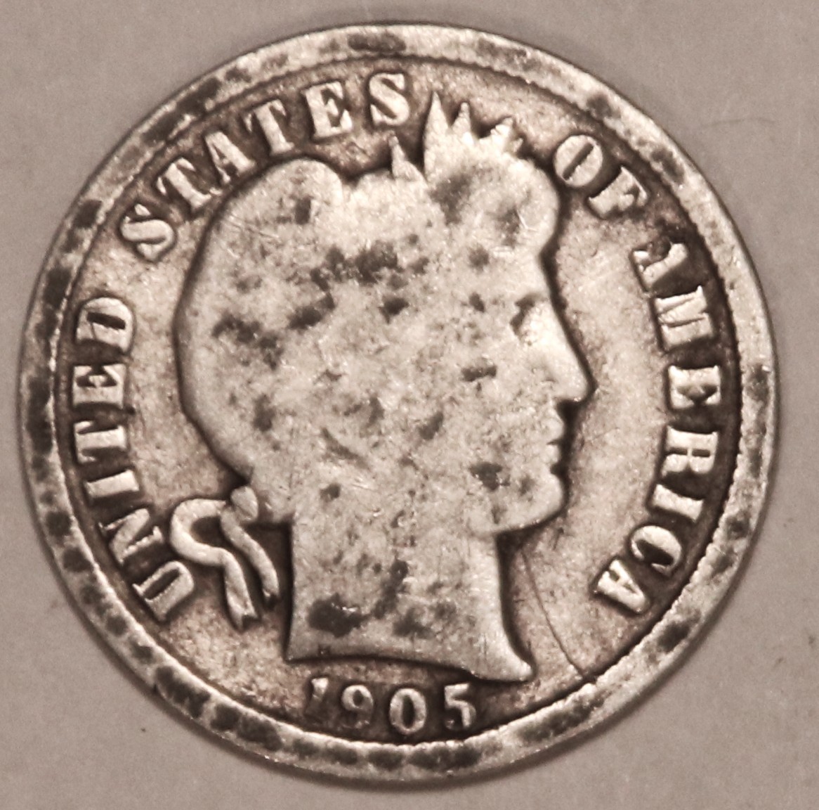 1905-S Barber Dime - AG/Good - #5852-326