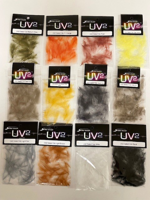 UV2 SELECT CDC FEATHERS.  YOU PICK COLOR. DRY FLY TYING. CUL DE CANARD.