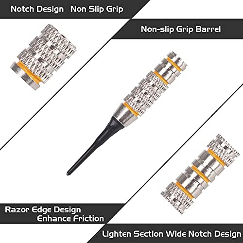 Darts Plastic Tip - Professional Soft Tip Darts Set for Electronic Silver