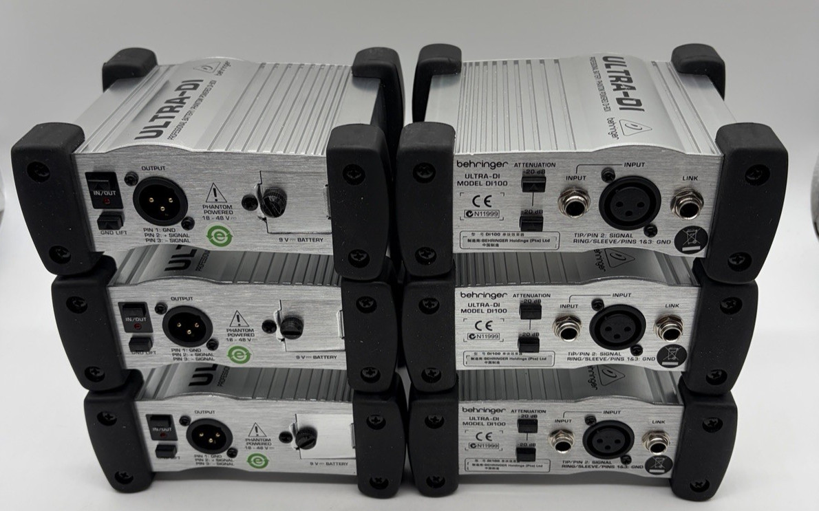 Behringer Ultra-DI DI100 1-channel Active Microphone / Instrument Direct Box