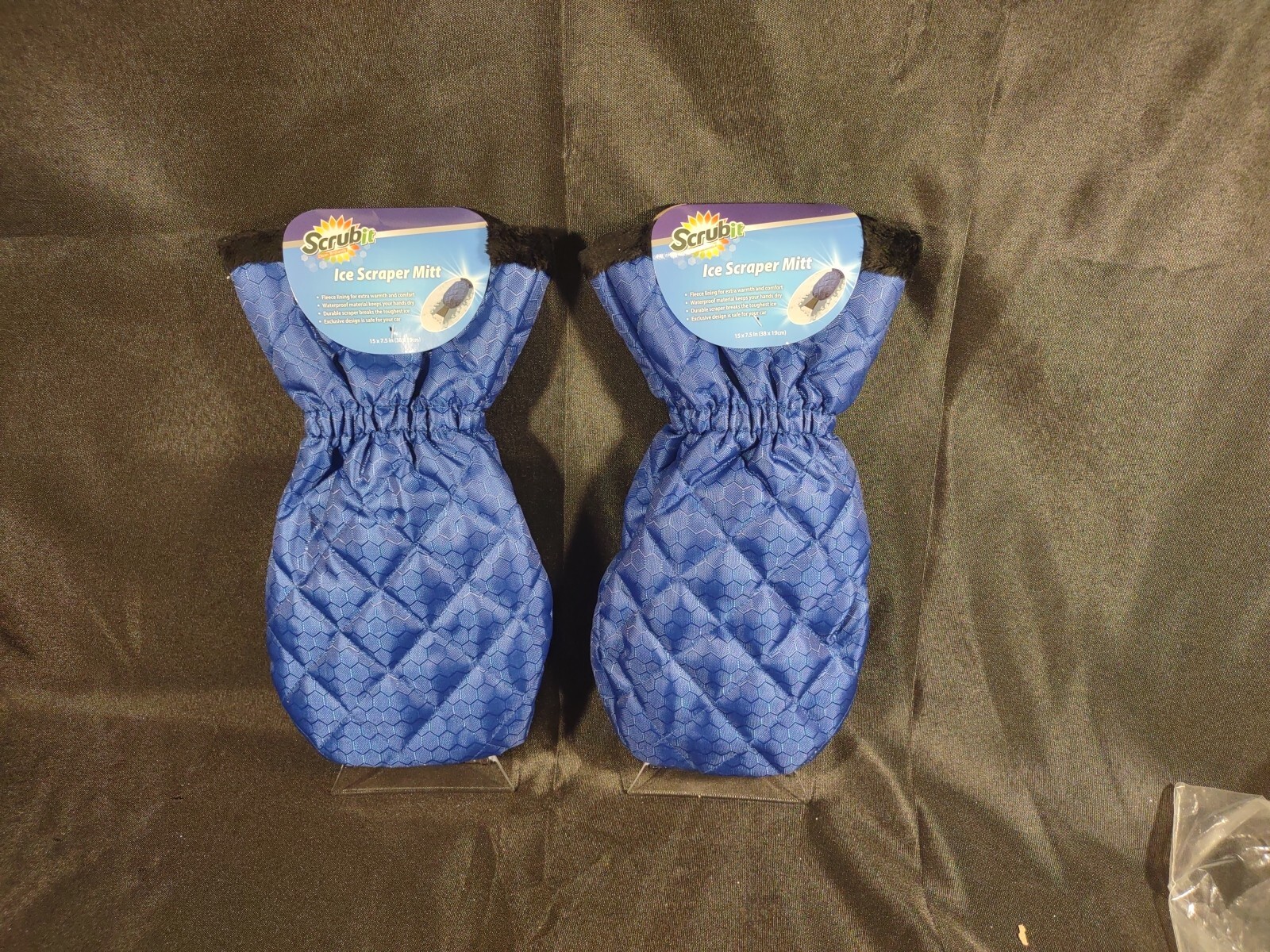 2 Pack SCRUBIT Ice Scraper with Glove Car Windshield Scraper for Ice and Snow