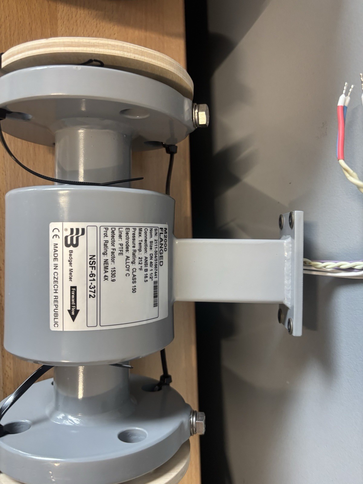 Badger Meter M-Series M2000 Flow Meter  1.5” New-No Receiver
