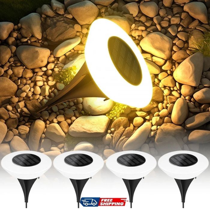 Solar Ground Lights 14LED Waterproof Outdoor Landscape Lamp Garden Pathway 1Pc