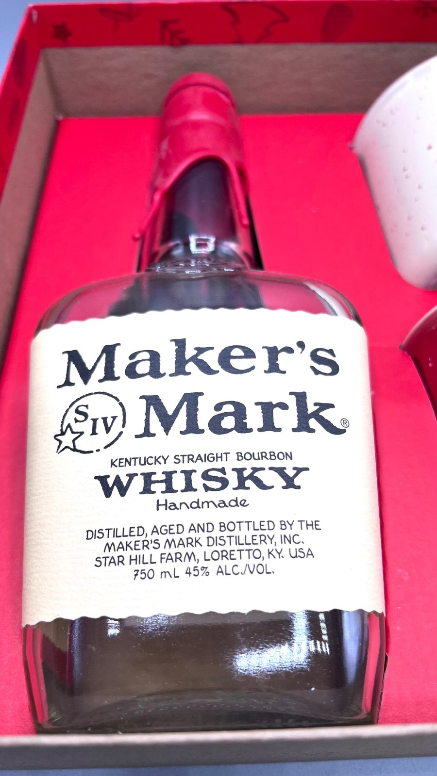 NEW Maker’s Mark Bourbon Limited Edition Whisky Mugs Set of 2 Ceramic Mugs w/Box