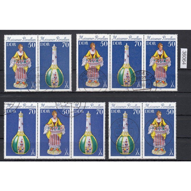 DDR 1979, Mich. No.: 2470 + 71 stamped Zdr. Complete