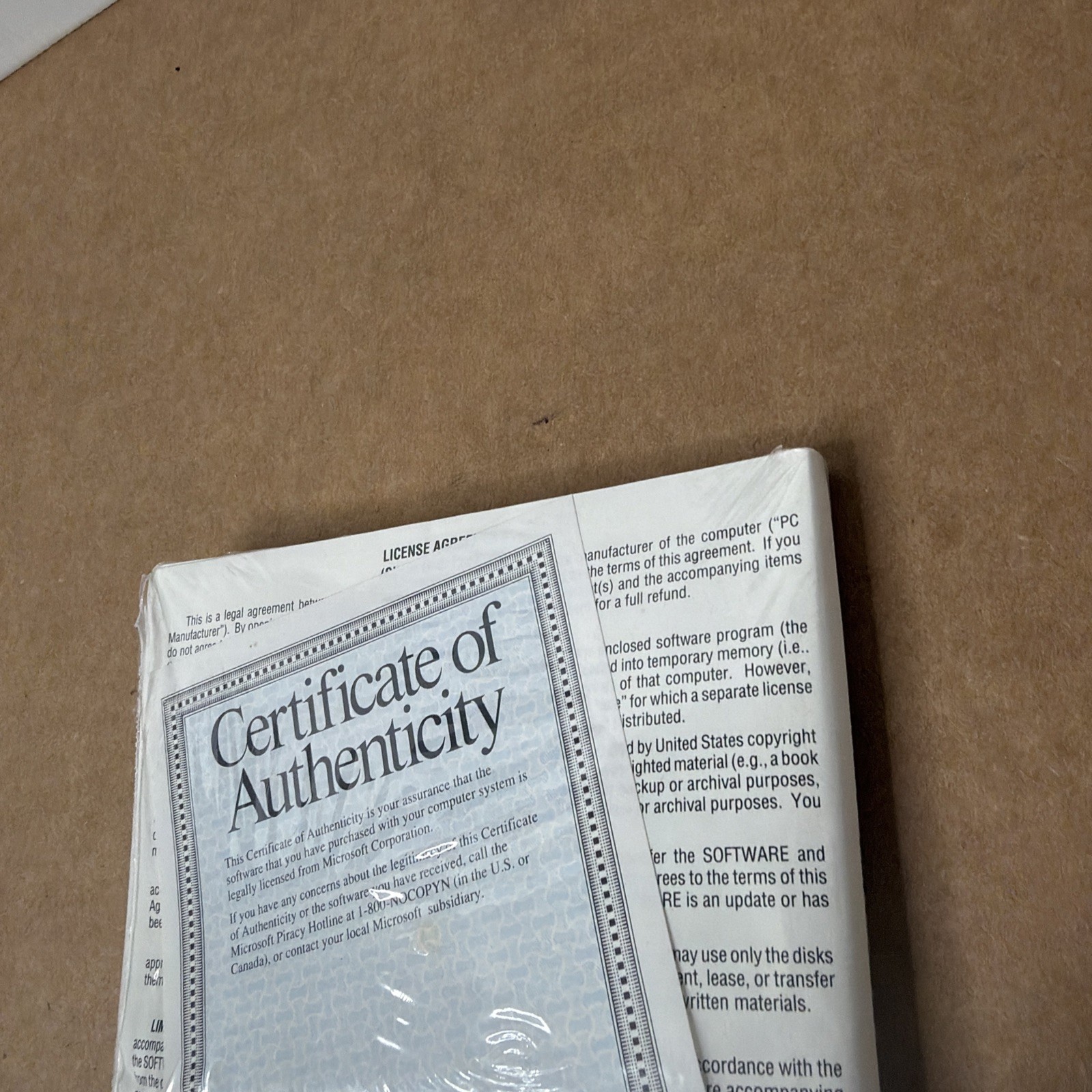 Vintage Microsoft MS-DOS 6.2 Concise User’s Guide 3.5" w/ COA New Sealed