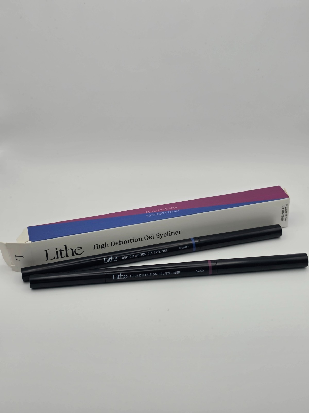 Lithe Beauty High Definition Gel Eyeliner Duo Set - Blueprint & Galaxy - NIB