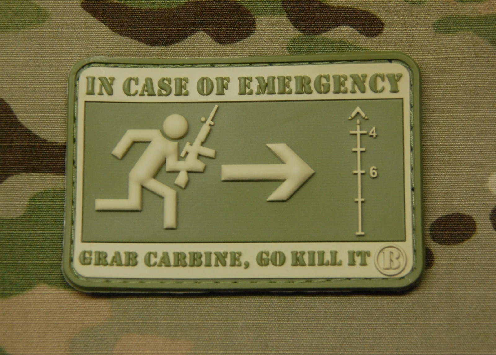 SPECIAL OFFER - TWO FOR $12! 3D PVC Emergency Carbine Tactical Morale Patch FAFO