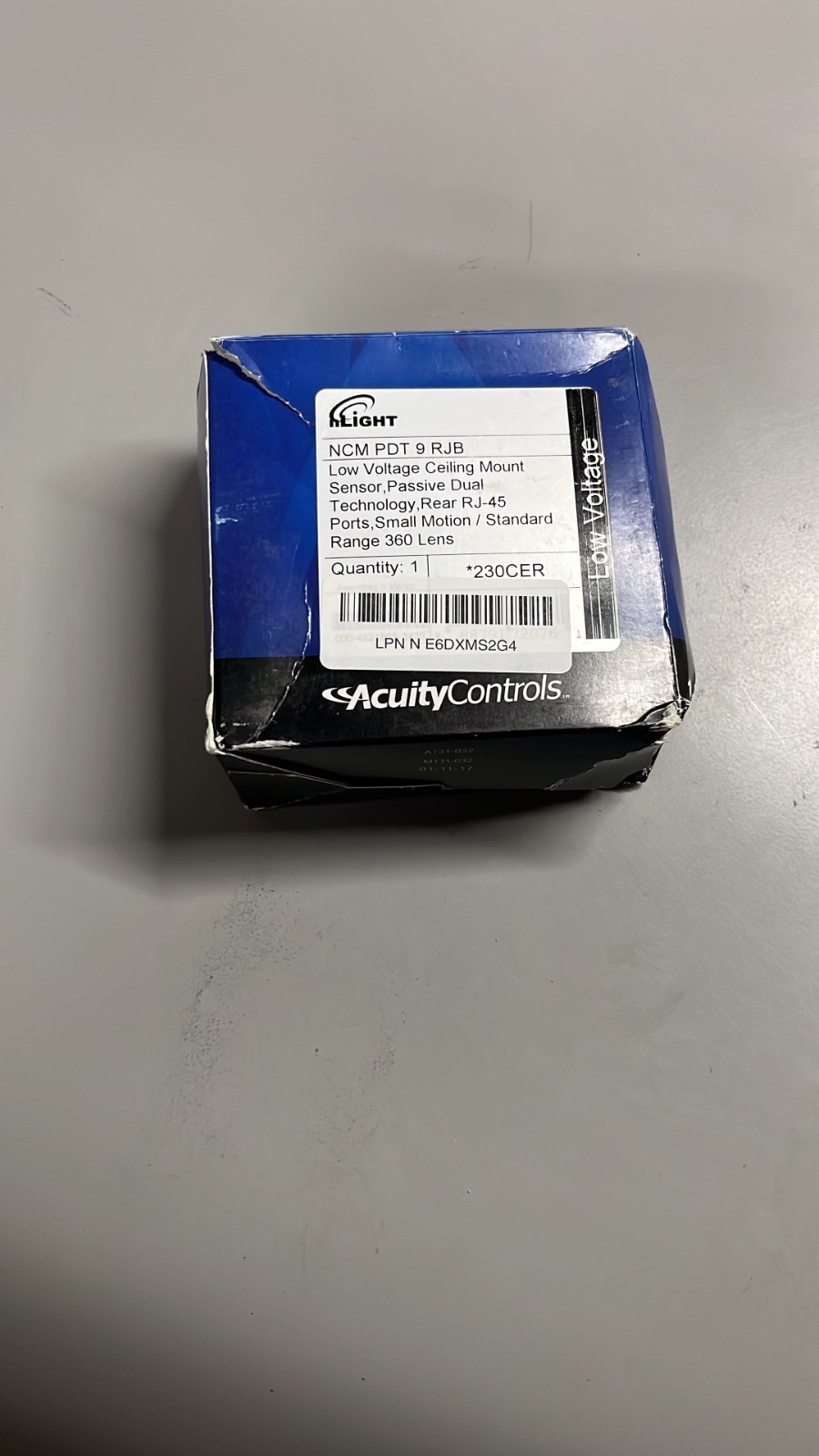 Acuity Control nLight NCM ADCX RJB Low Voltage Ceiling Mount Sensor | 230CEY