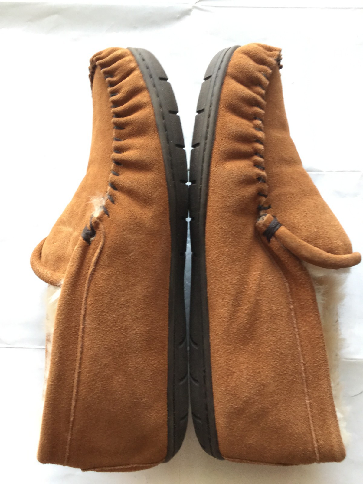 Staheekum Men's Plush Shearling Lined Slipper, Trapper Wheat, 9M