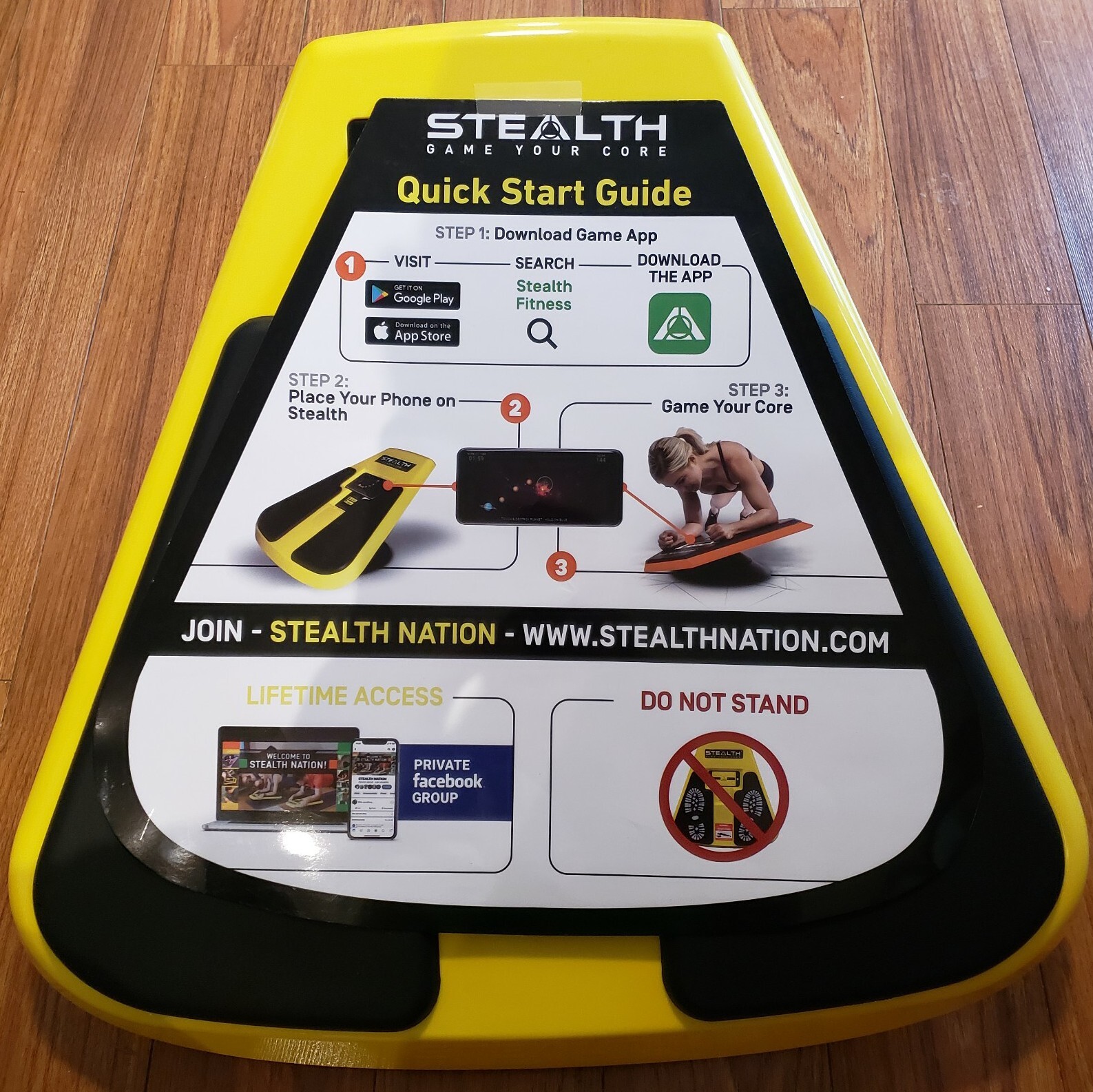 Stealth Game Your Core Ab Trainer Plankster Home Work Out Fitness Balance Board!