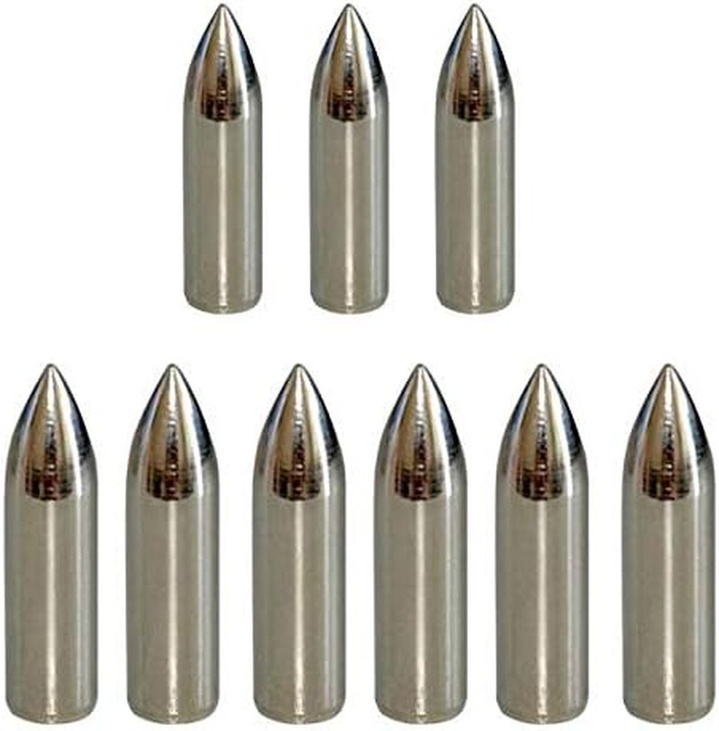 12pcs Glue on Field Points 11/32 Wood Arrow Points Glue on Arrow Tips for Woo...