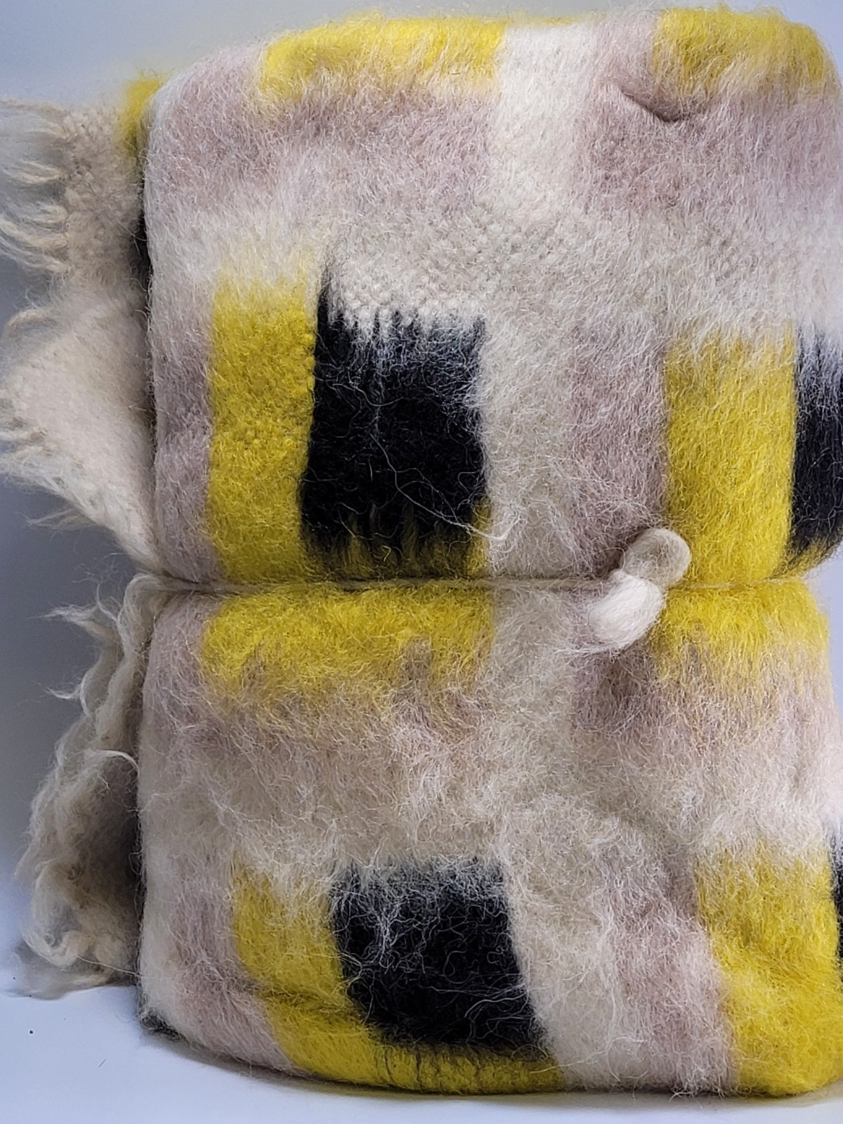 Multicolors Wool Throw Blanket Warm Winter Size 50x60 In