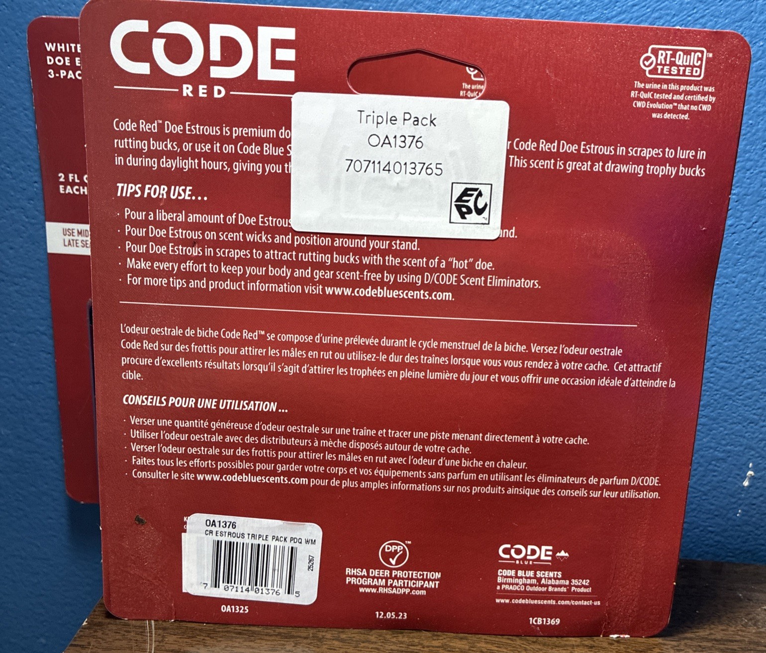 Code Red Whitetail Doe Estrous 3 Pack Lot Of 2