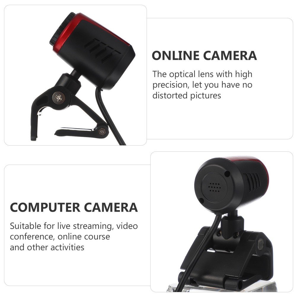 ABS Material Computer Camera USB Powered Webcam for Video Conference Live Use