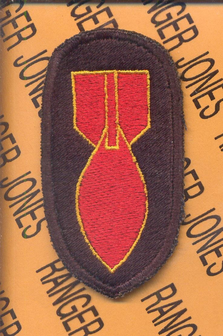 USA WWII style Bomb Disposal EOD 3" patch c/e